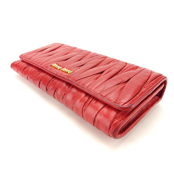 Miu Miu Long Wallet Long Wallet Matelasse Pink - Picture 3 of 6